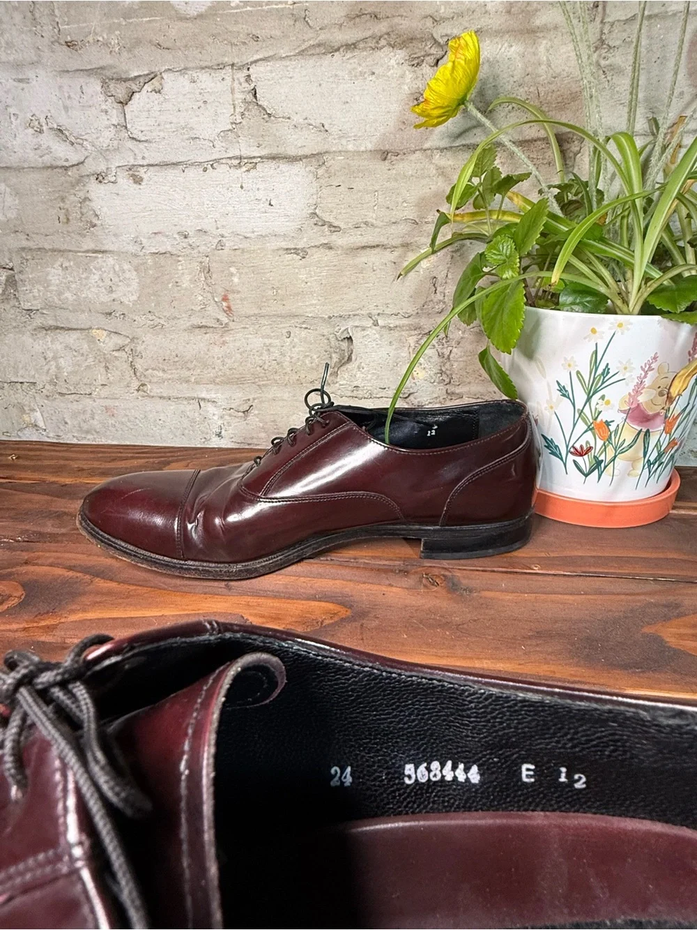 Florsheim Men's Burgundy Leather Derby Shoes